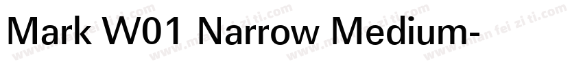 Mark W01 Narrow Medium字体转换